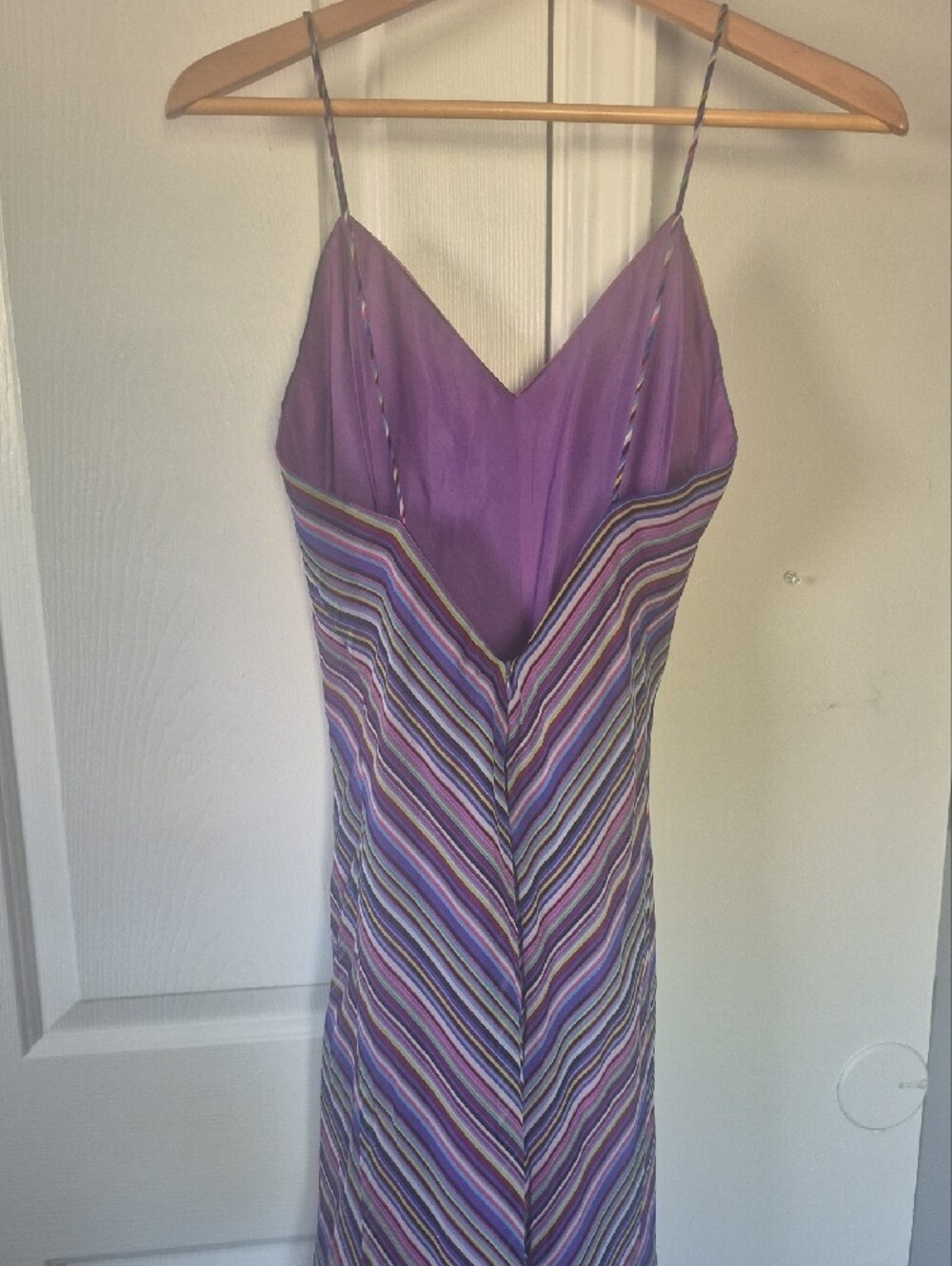 Women's Purple Chevron Slip Dress - Picture 2 of 2